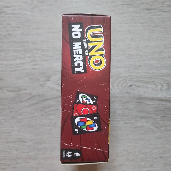 SEALED Unopened UNO Show 'Em No Mercy Children's Family Card Game Mattel - Picture 5 of 6